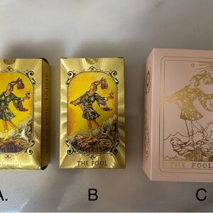 Tarot Card Deck (choice of gold or rose gold foil) $15 each